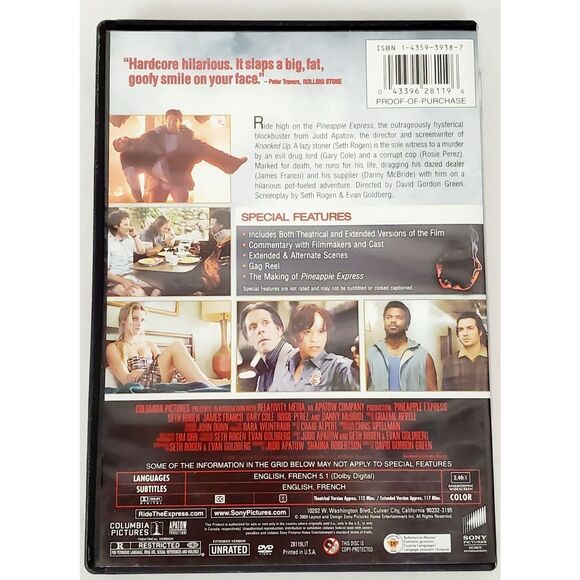 Pineapple Express (2008) Comedy Action DVD - Picture 3 of 3
